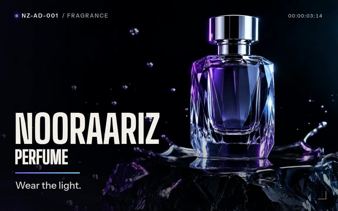 NOORAARIZ PERFUME ad poster