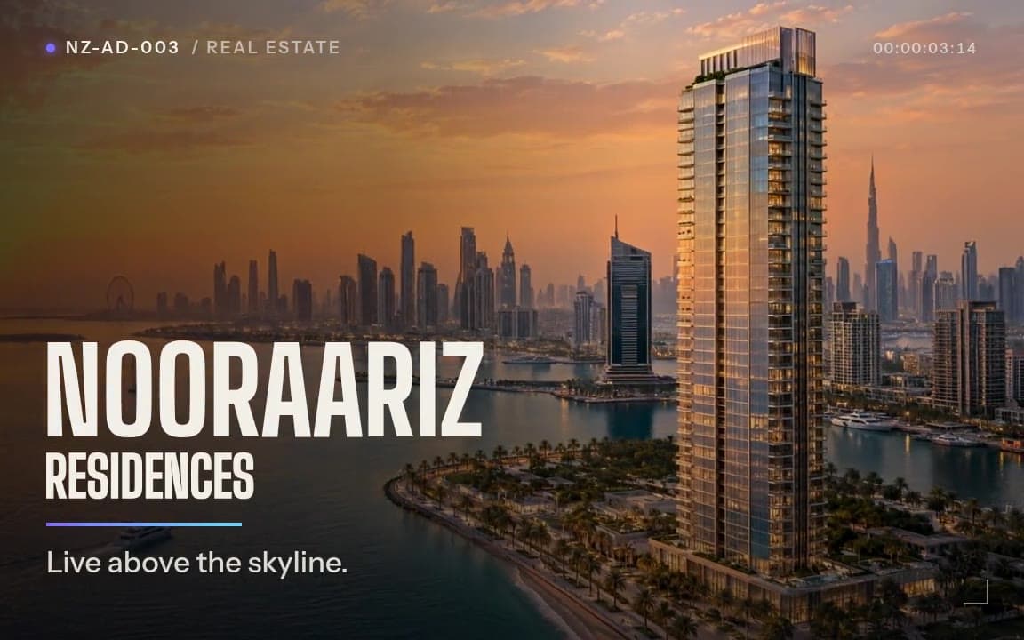 NOORAARIZ RESIDENCES ad poster