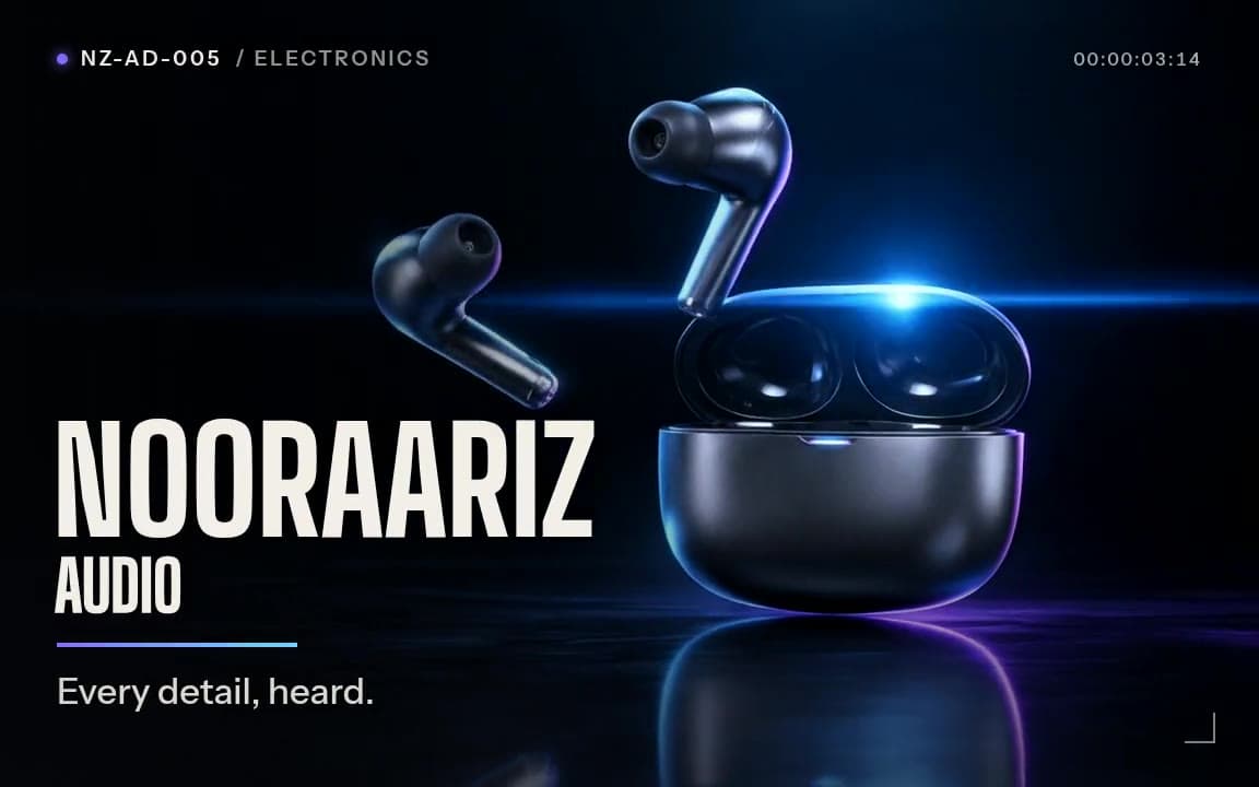 NOORAARIZ AUDIO ad poster