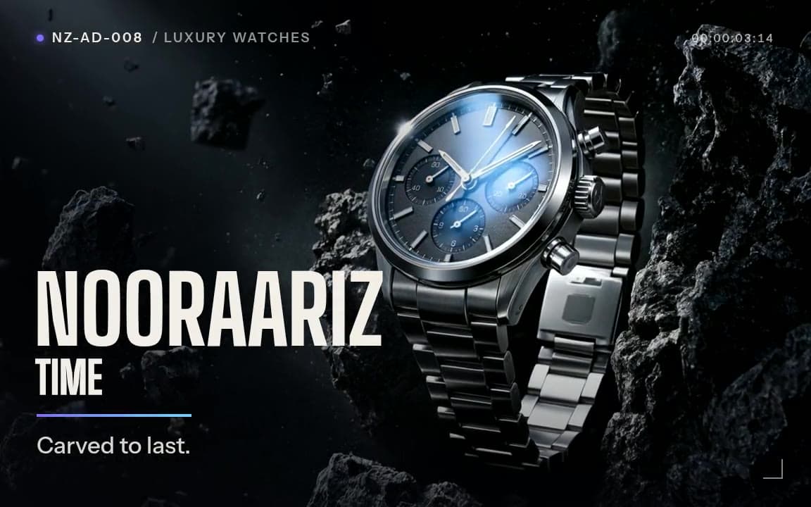 NOORAARIZ TIME ad poster