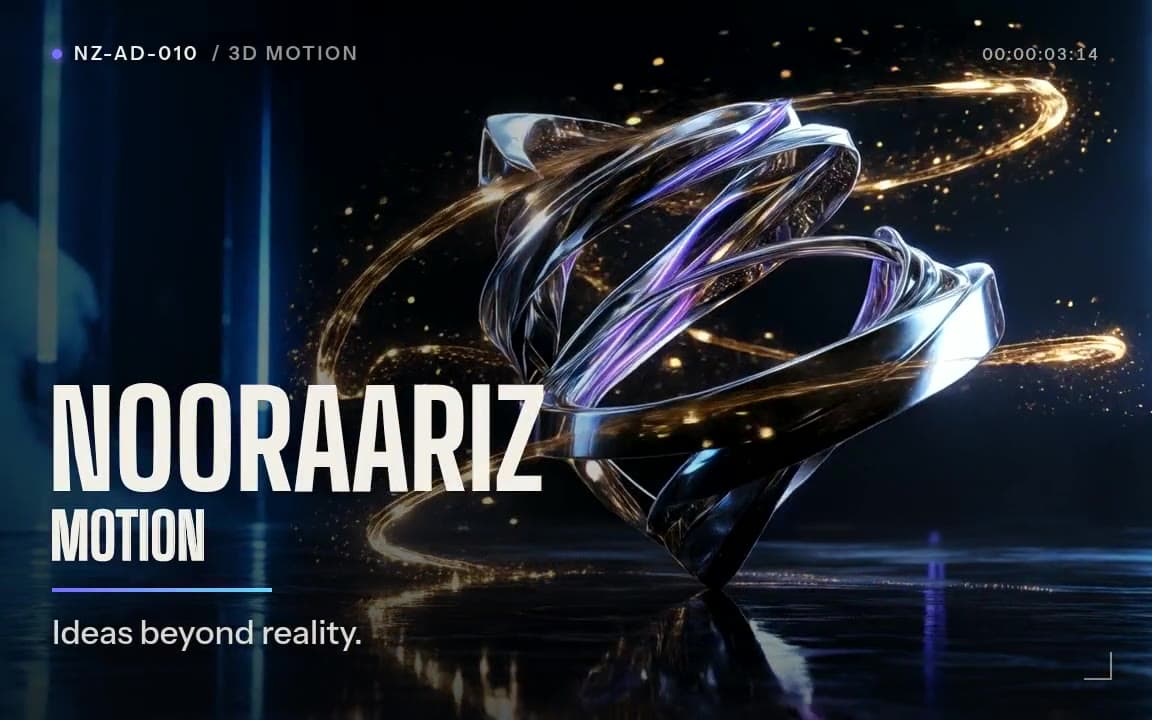 NOORAARIZ MOTION ad poster